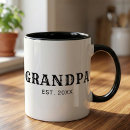 Search for bold font mugs Black white