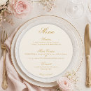 Search for elegant wedding menus Ivory