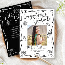 Search for retro graduation announcement cards Black and white