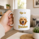 Search for cute dog humour mugs Golden retriever
