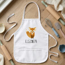 Search for woodland fox aprons Illustration