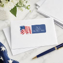 Search for star design return address labels Fourth of july