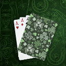 Search for 4 leaf clover playing cards Green