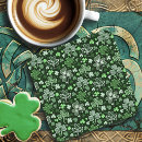 Search for clover designs coasters Four leaf clover
