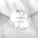 Search for purple and blue wedding stickers Modern