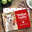 Search for naughty or nice christmas cards Red and white