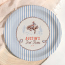 Search for first rodeo plates Wild west birthday