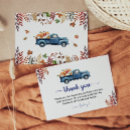 Search for pumpkin baby shower thank you cards Truck