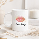 Search for watercolor font mugs Girly