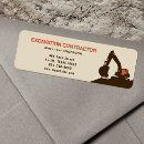 Search for excavator return address labels Contractor
