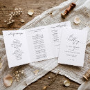 Search for trifold wedding programs Elegant
