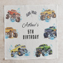 Search for monster trucks napkins Boy birthday party