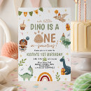 Search for little dino birthday invitations One a saurus