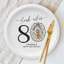 Search for 80th birthday plates Black and white