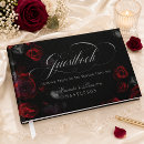 Search for red and black wedding guest books Rustic