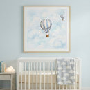 Search for hot air balloon nursery posters Watercolor