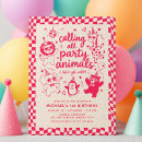 Search for baby elephant birthday invitations Calling all party animals
