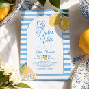Search for stripe bridal shower invitations La dolce vita