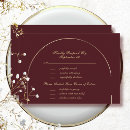 Search for gold fall menu invitations Elegant
