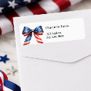 Search for 4th birthday return address labels Red white and blue