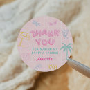 Search for girls swimming stickers Pool party thank you