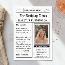 Search for magazine cover birthday invitations Newspaper