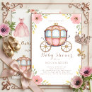 Search for carriage baby shower invitations Once upon a time