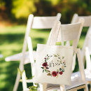 Search for floral wreath tote bags Burgundy