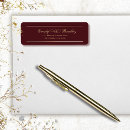 Search for dark background return address labels Elegant