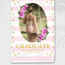 Search for pink graduation banners Grad party