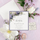 Search for lavender bridal shower invitations Elegant modern floral