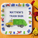 Search for truck paper plates Dump everything