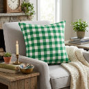 Search for green and white gingham cushions Traditional