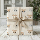 Search for woodland animals wrap wrapping paper Forest friends