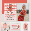 Search for shes ready to pop invitations Gingham