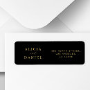 Search for gold and black return address labels Stylish