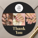 Search for nail salon stickers Your logo here template