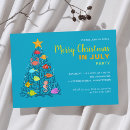 Search for coastal christmas invitations In july