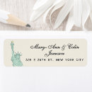 Search for nyc return address labels Statue of liberty