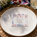 Search for patriotic napkins Red white and blue