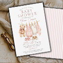 Search for clothesline baby girl shower invitations Cute