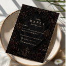 Search for halloween wedding rsvp cards Black roses