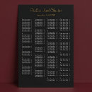 Search for black wedding seating charts Alphabetical