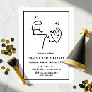 Search for 41st birthday invitations Modern