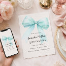 Search for mint invitations Bow