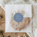 Search for love is sweet wedding stickers Dusty blue