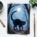 Search for moon cat postcards Spooky
