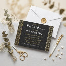Search for flapper bridal shower invitations Black