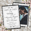 Search for embossed wedding save the dates Black