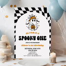 Search for spooky one birthday invitations Boy birthday party